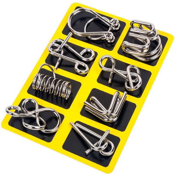 KopfKlick™ – 8-teiliges Metallpuzzle für echte Denksport-Fans