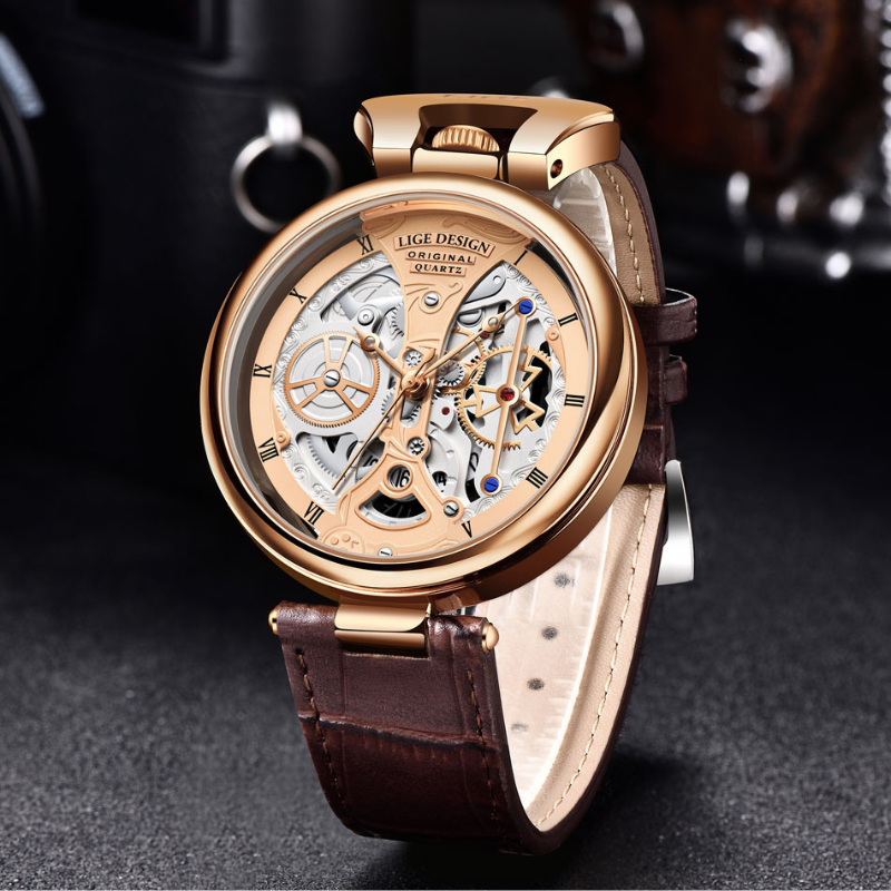 Elegant Skeleton Businessklocka™ – Patina-Butik