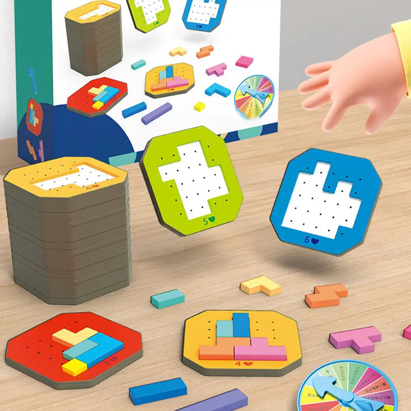 BrainyBlocks™ – Kinder-Puzzlespiel für kluge Köpfe und kreative Ideen
