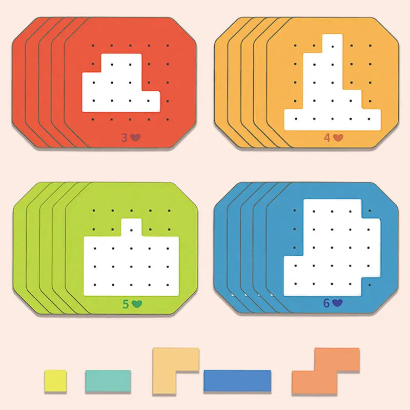 BrainyBlocks™ – Kinder-Puzzlespiel für kluge Köpfe und kreative Ideen