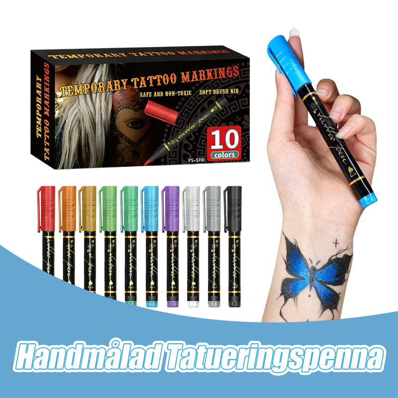 InkAura – Kreatives Tattoo-Marker-Set für sichere & temporäre Körperkunst