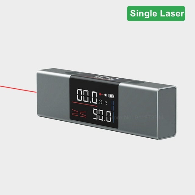 BrightMeasure™ – 2-in-1 Digitaler Laserwinkelmesser & Präzisions-Wasserwaage