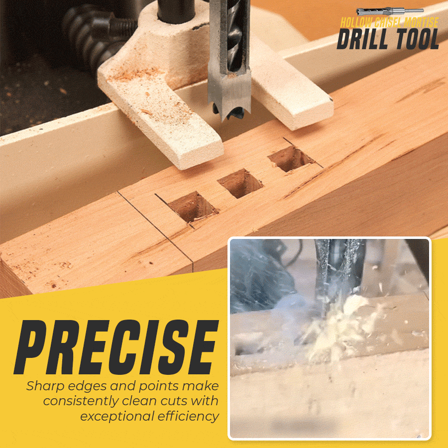 SquareCut Pro – Hohlmeißel-Bohrer für präzise Holzverbindungen