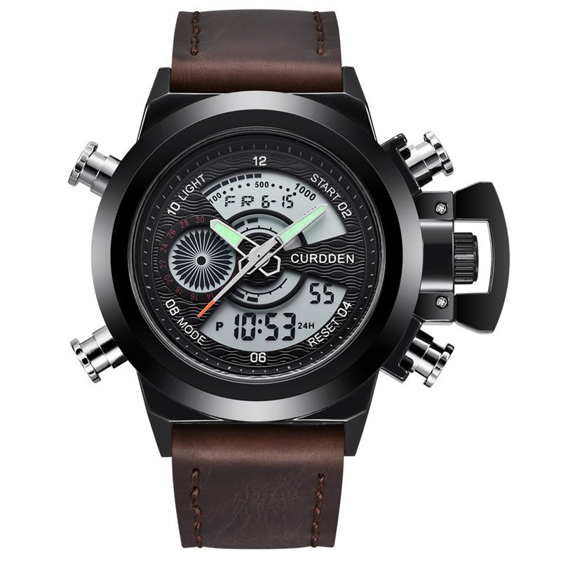 Dual Time Fashion Kronografklocka™ – Patina-Butik