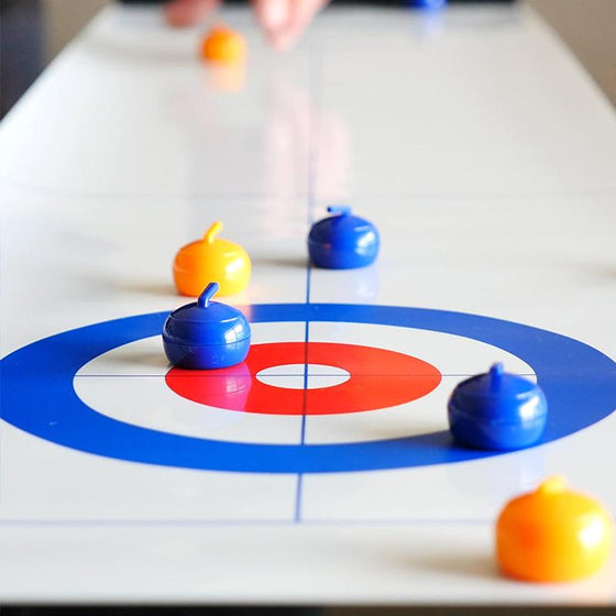 GlideCurl Pro – Kompaktes Tisch-Curlingspiel für Familie und Freunde