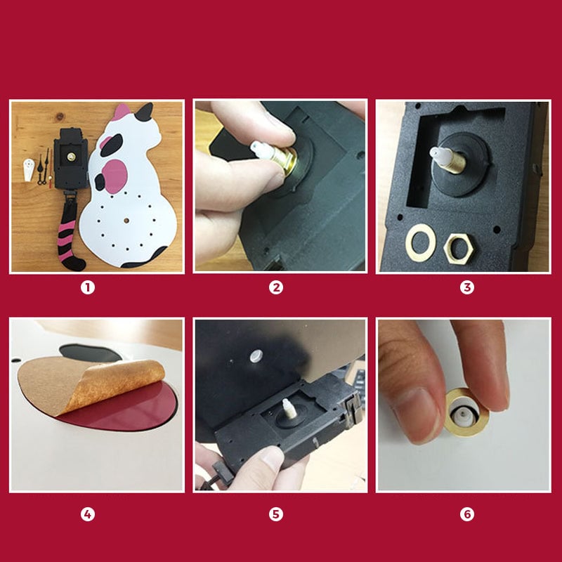 CatMotion Clock – Wanduhr mit beweglichem Katzenschwanz