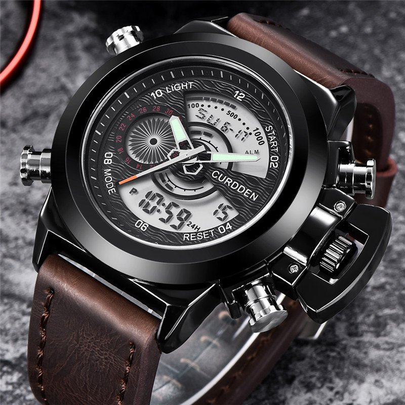 Dual Time Fashion Kronografklocka™ – Patina-Butik