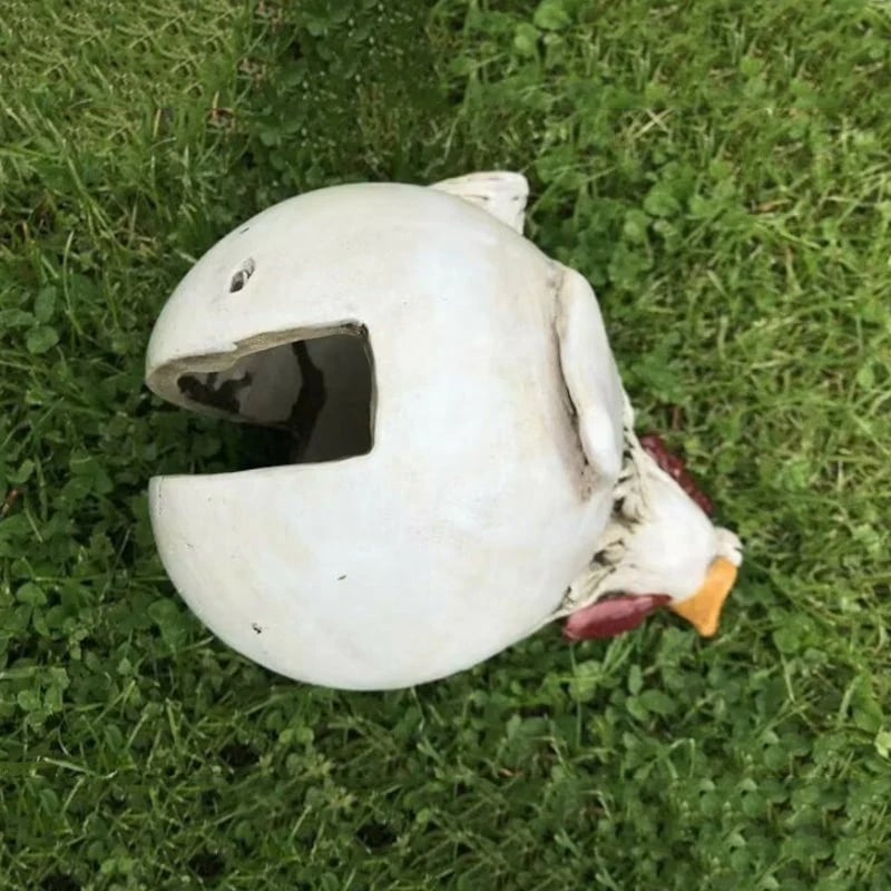 CurioHen™ – Lustige Harz-Hühner für den Gartenzaun