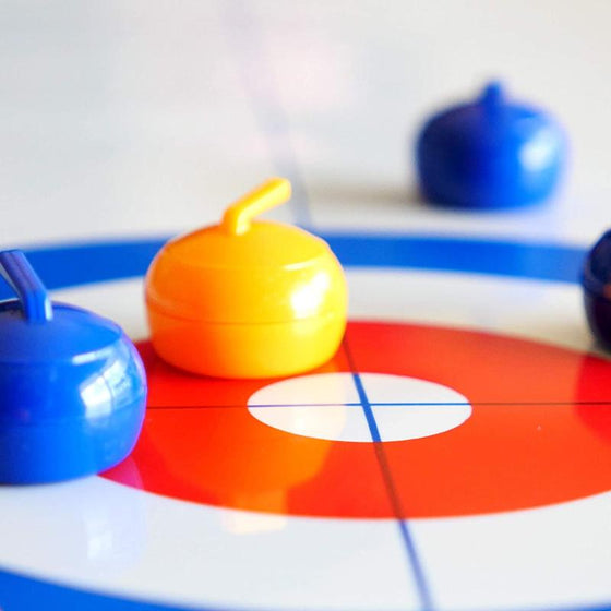 GlideCurl Pro – Kompaktes Tisch-Curlingspiel für Familie und Freunde