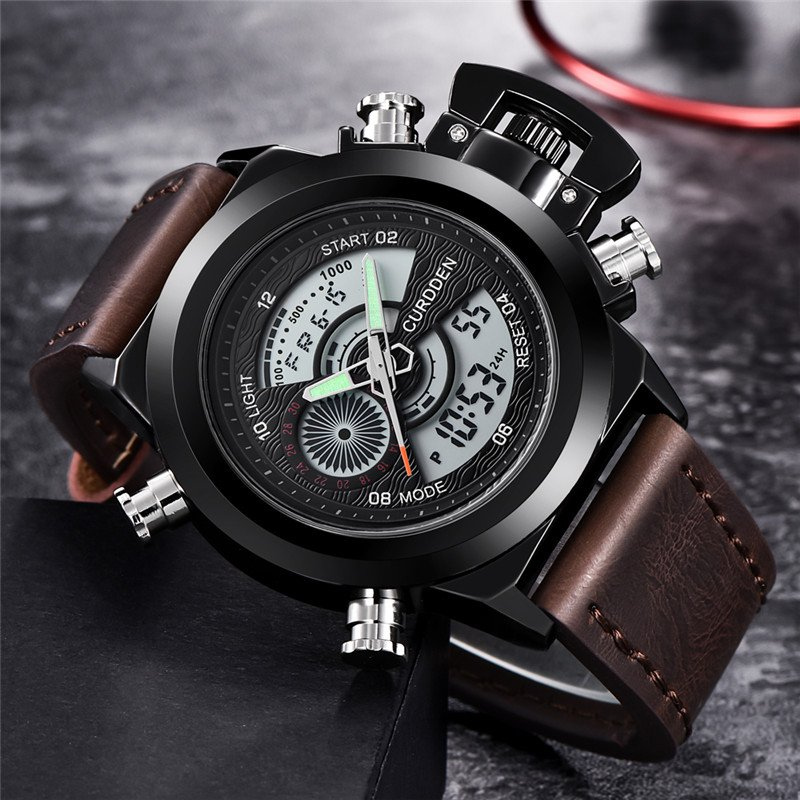 Dual Time Fashion Kronografklocka™ – Patina-Butik