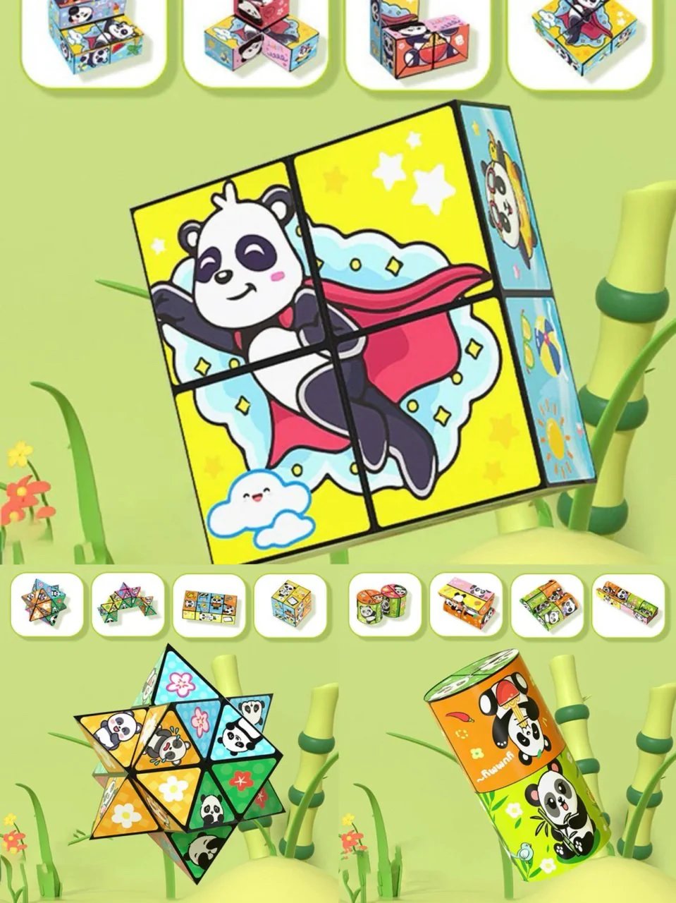 PandaMorph Cube – Der magische Faltspaß für kreative Kinder
