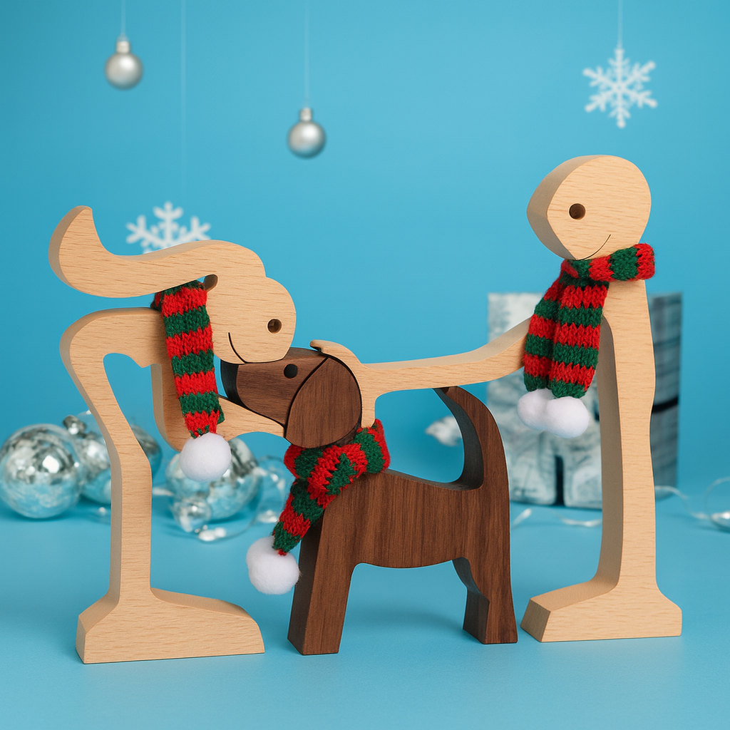 PetHarmony™ – Handgefertigte Holzskulptur für Tierliebhaber