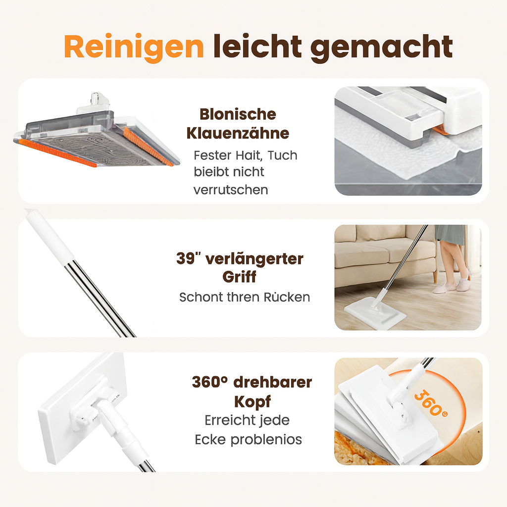 SmartMop™ – Mühelos sauber in nur einem Wisch