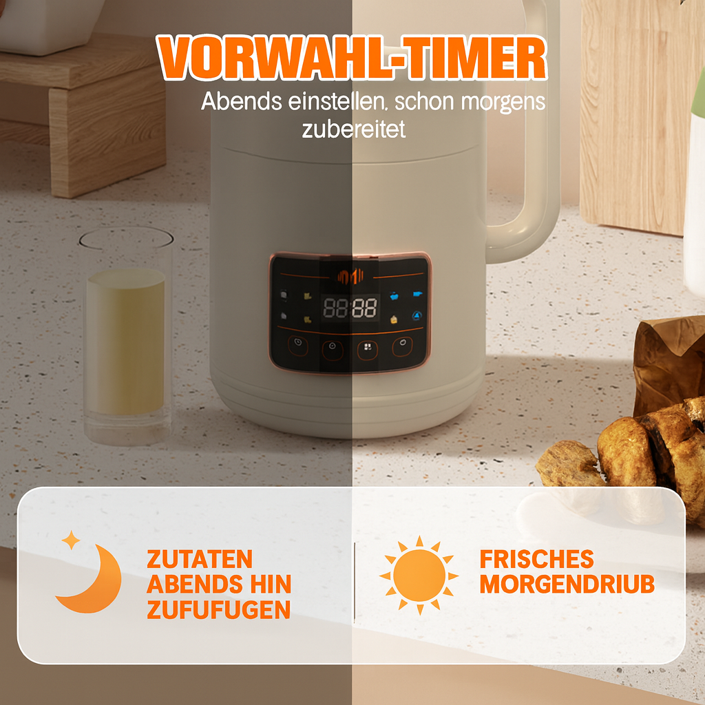 NutriPress Pro – Frische Pflanzenmilch & mehr auf Knopfdruck