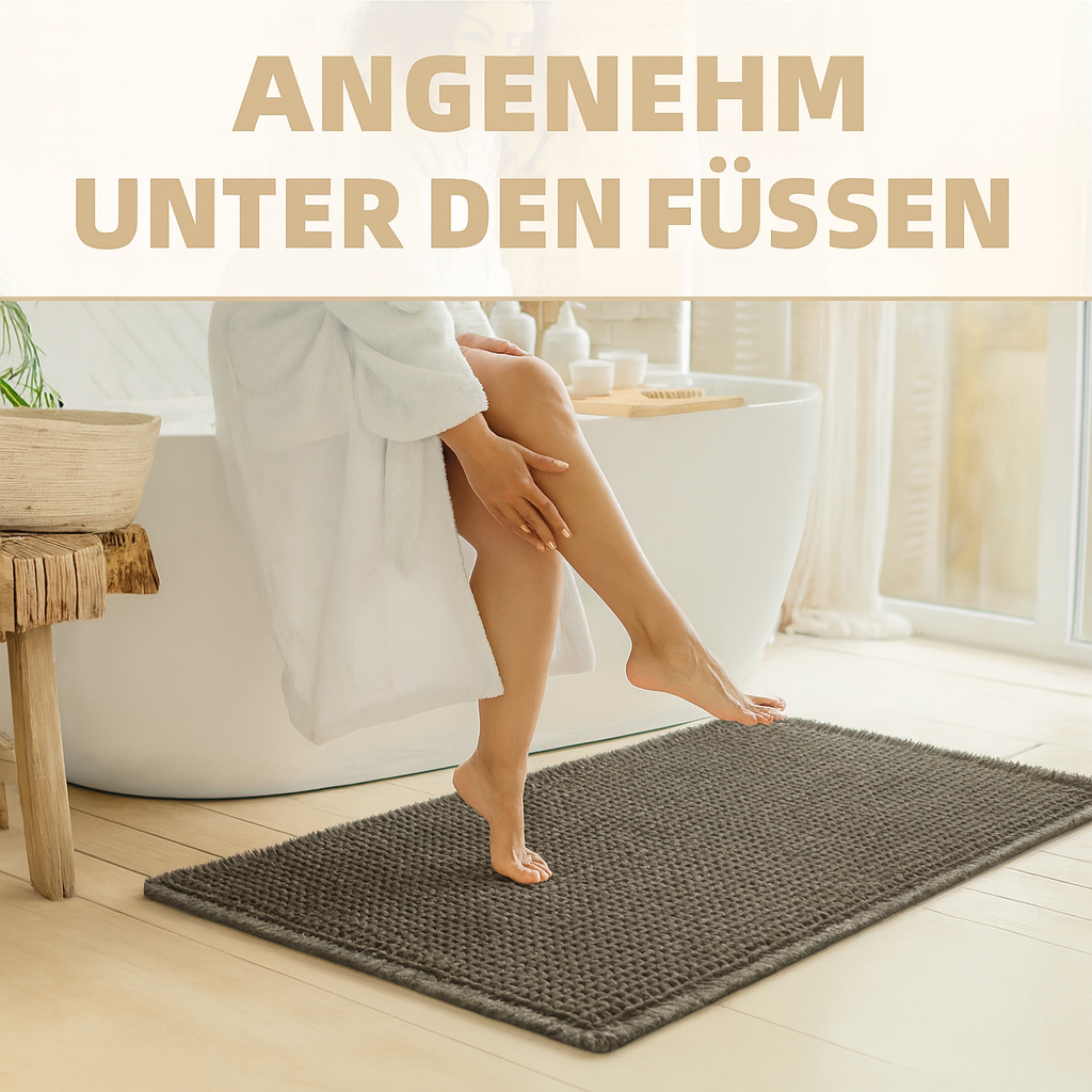 AquaSoft – Die Badmatte, die Wasser im Nu schluckt