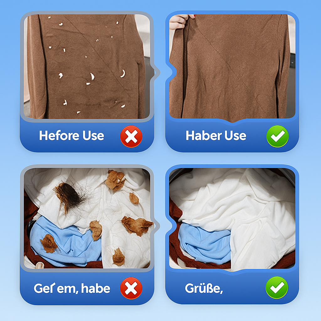 FusselFrei™ – Nie wieder Haare & Flusen in der Wäsche