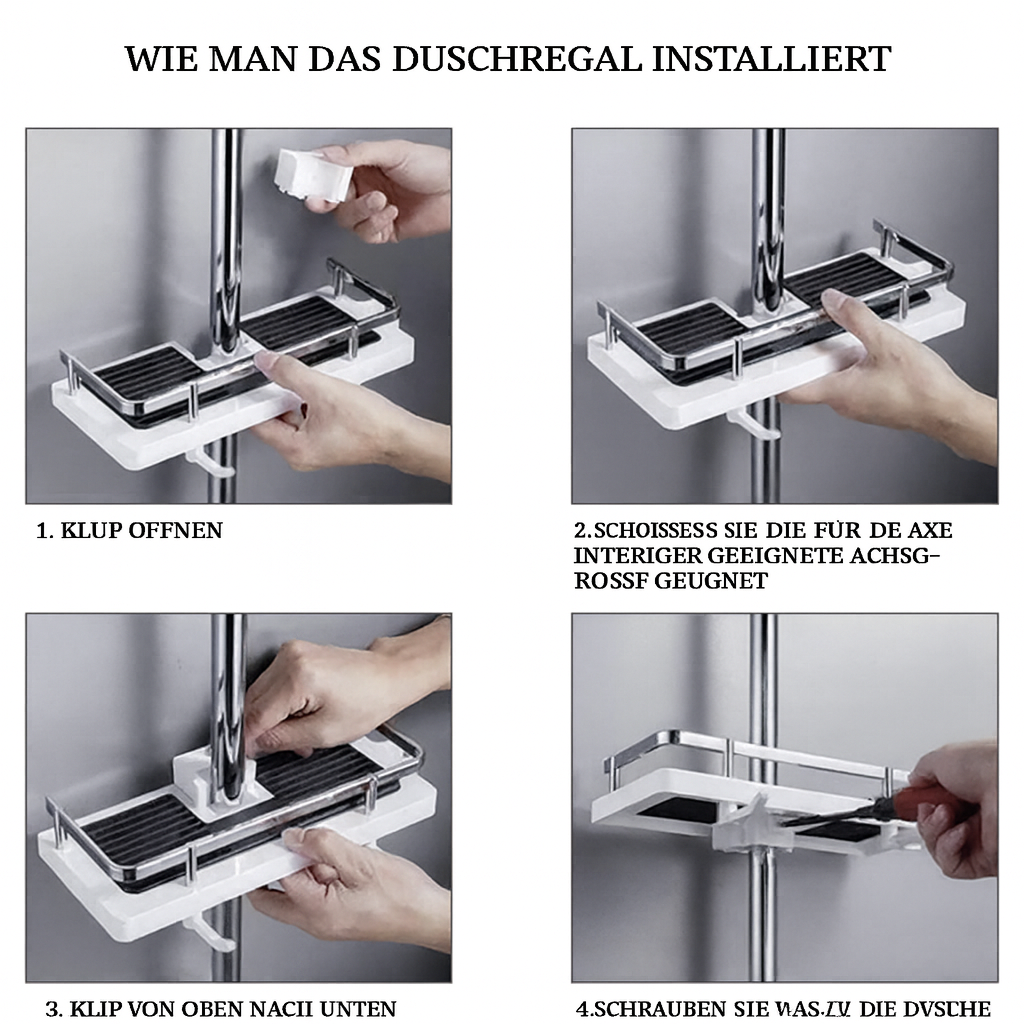 ShowerRack Pro – Ordnung & Komfort direkt an der Duschstange