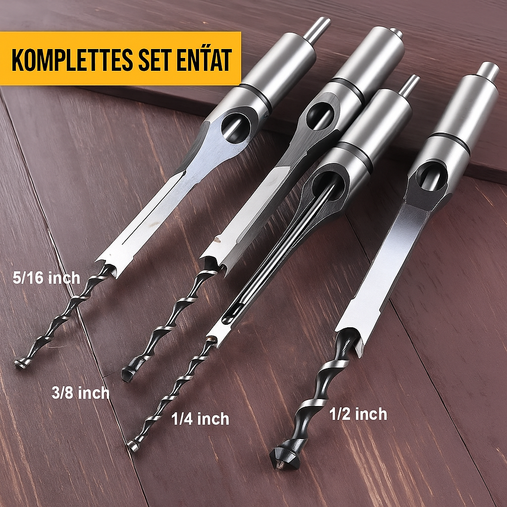 SquareCut Pro – Hohlmeißel-Bohrer für präzise Holzverbindungen