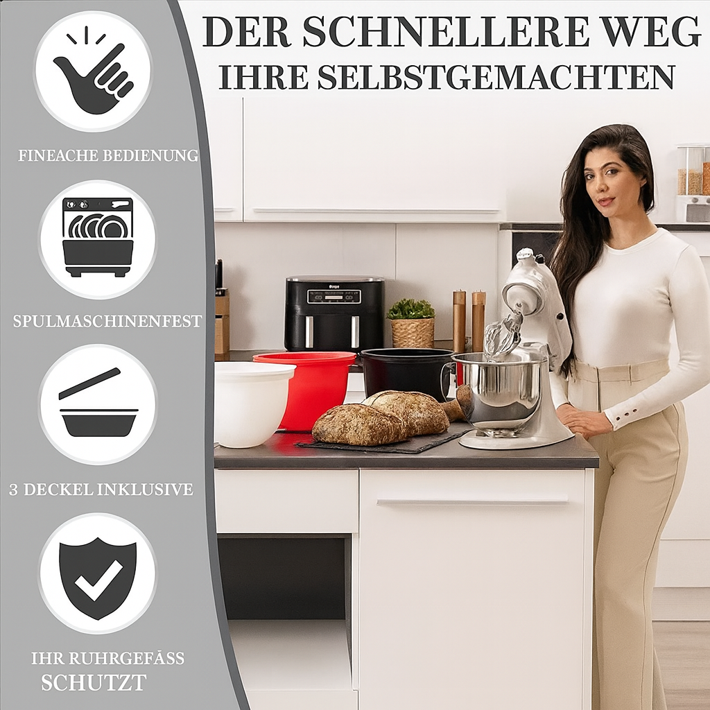 MixFlex™ – Der saubere Silikon-Einsatz für deine Küchenmaschine