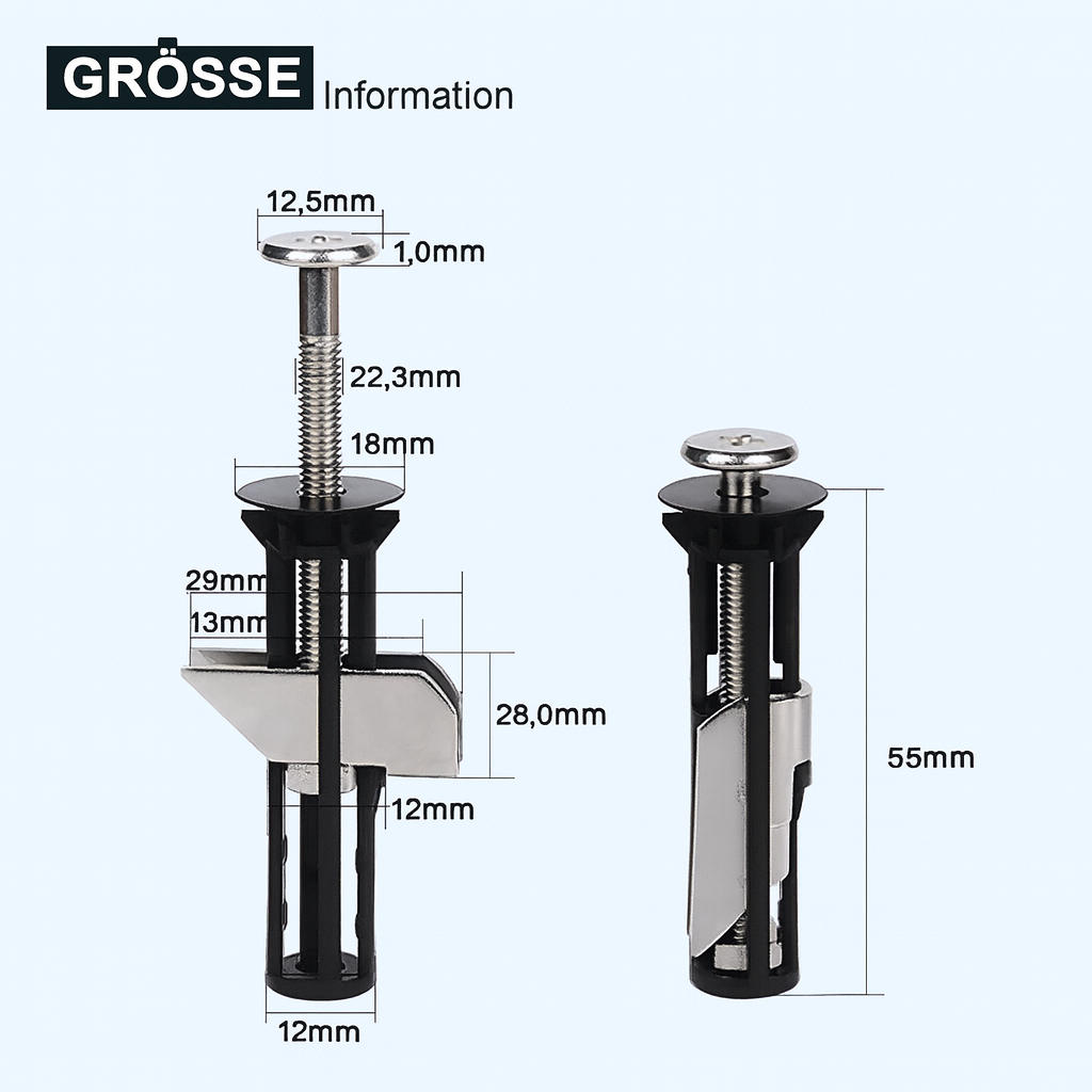 FixoGrip BoltSet – Nie wieder wackelnde WC-Sitze