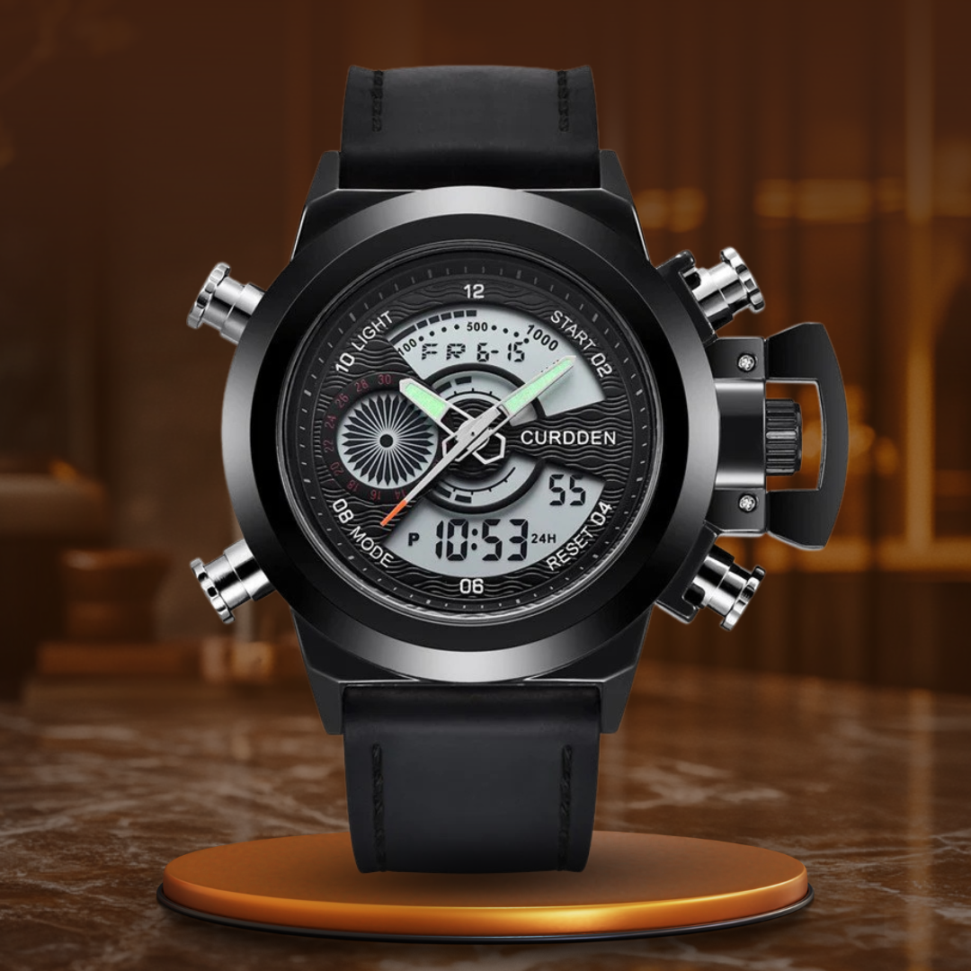 Dual Time Fashion Kronografklocka™ – Patina-Butik