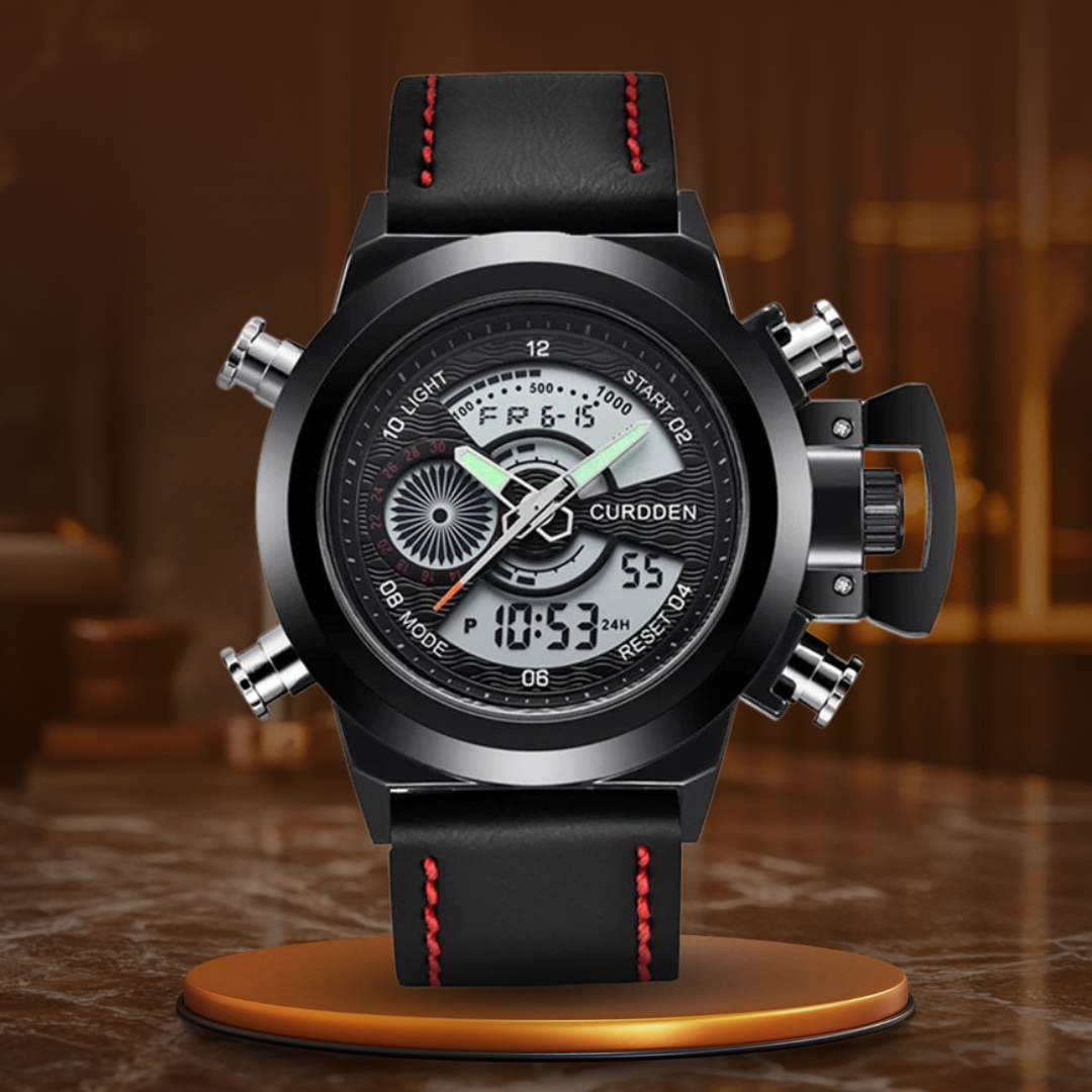 Dual Time Fashion Kronografklocka™ – Patina-Butik