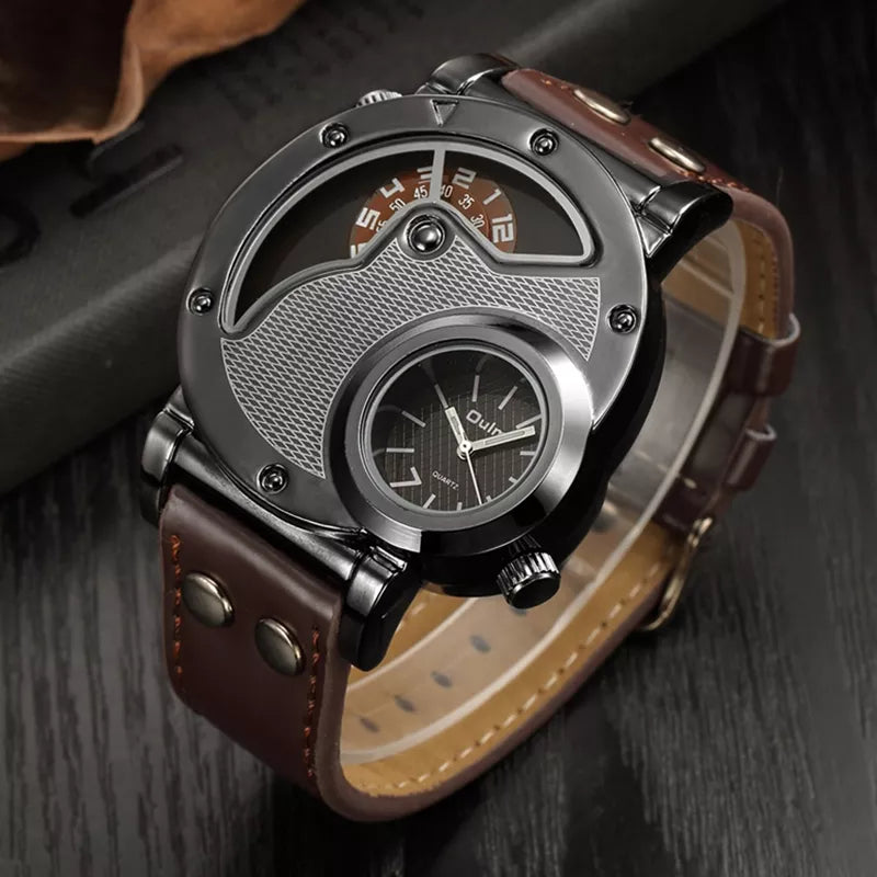 Luxus Dual Time Kvartsur™ – Patina-Butik
