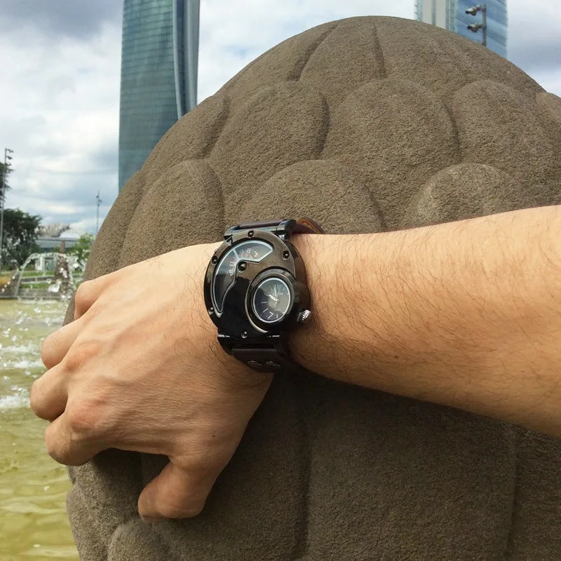 Luxus Dual Time Kvartsur™ – Patina-Butik