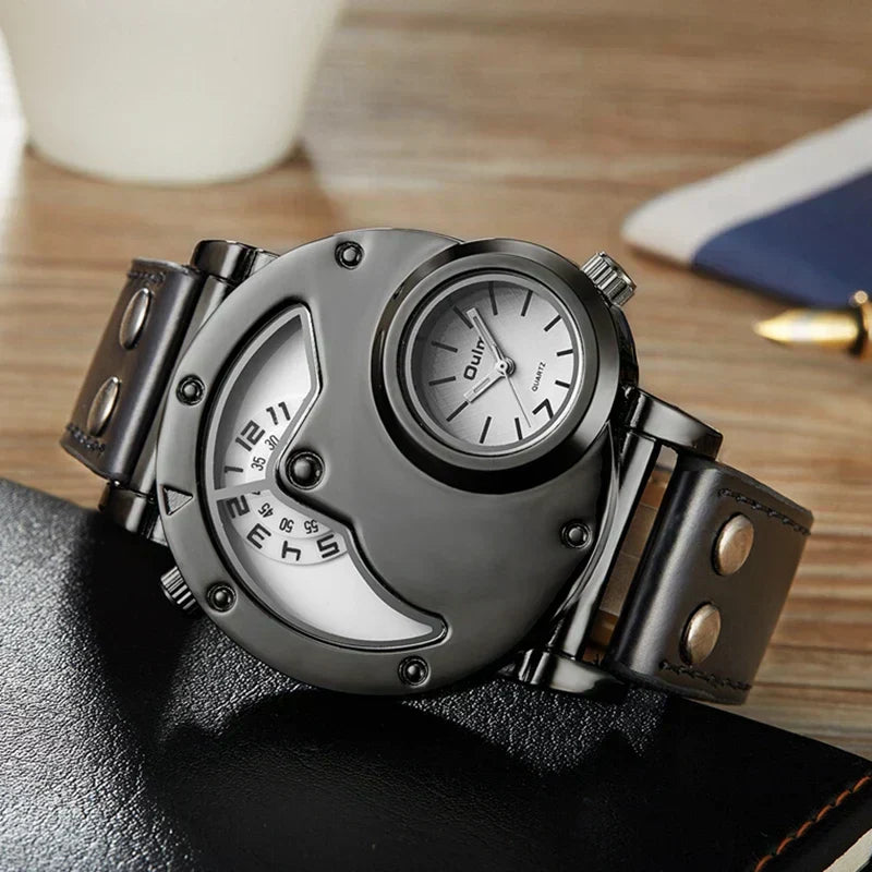 Luxus Dual Time Kvartsur™ – Patina-Butik