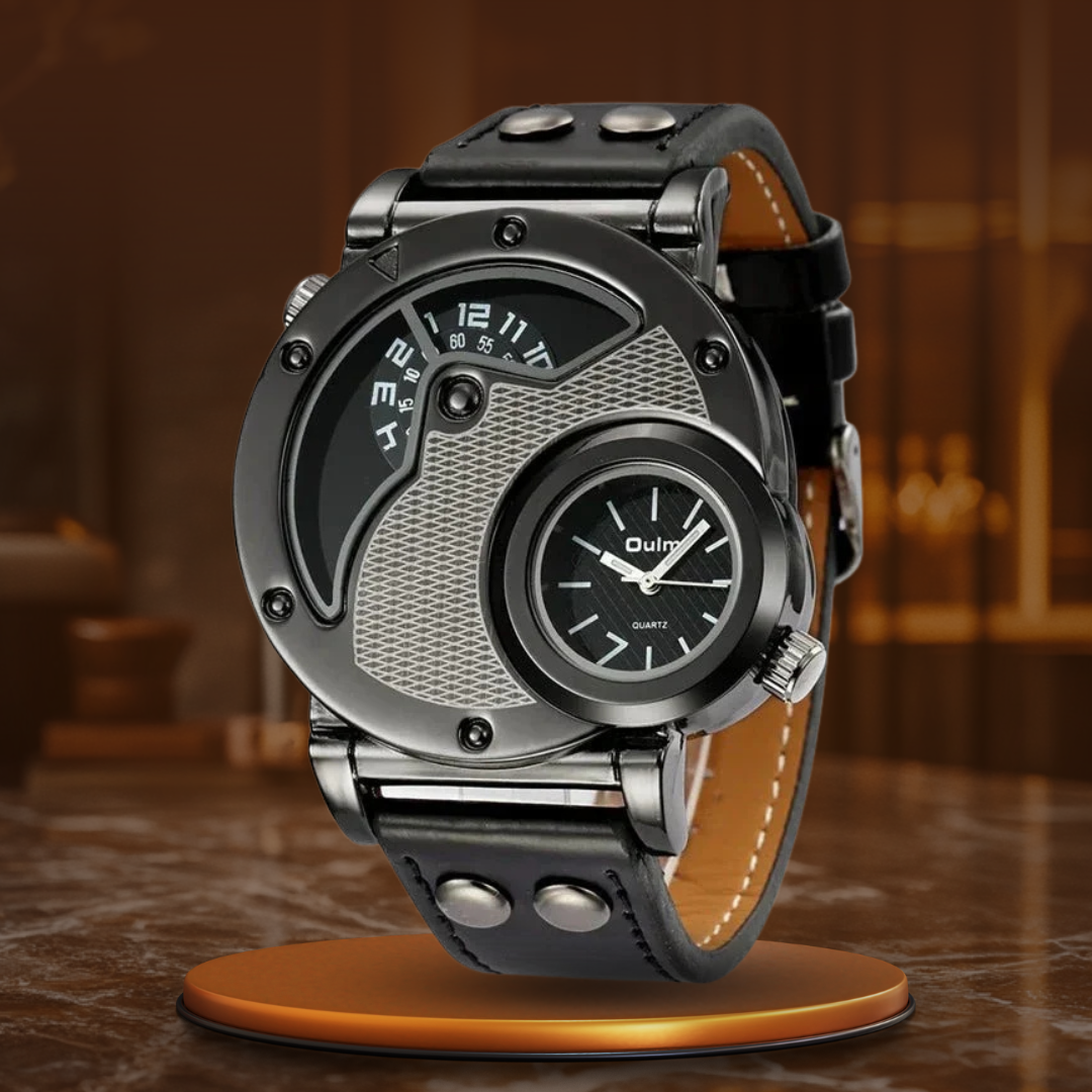 Luxus Dual Time Kvartsur™ – Patina-Butik