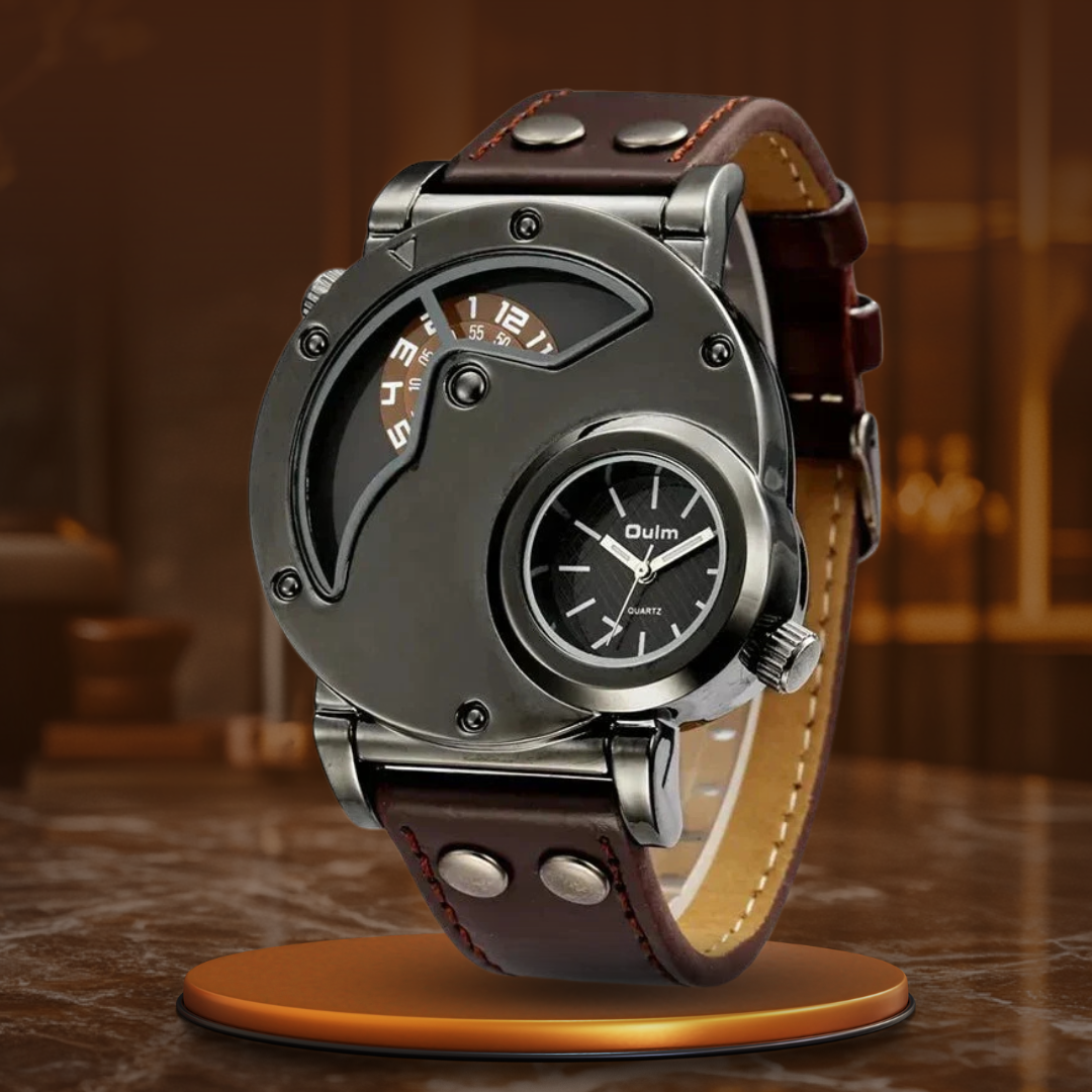 Luxus Dual Time Kvartsur™ – Patina-Butik