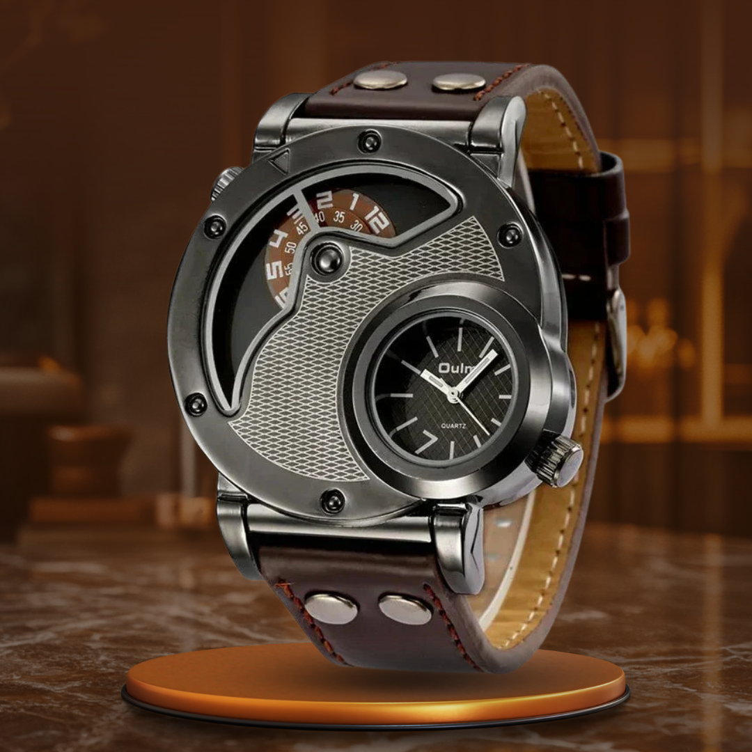 Luxus Dual Time Kvartsur™ – Patina-Butik