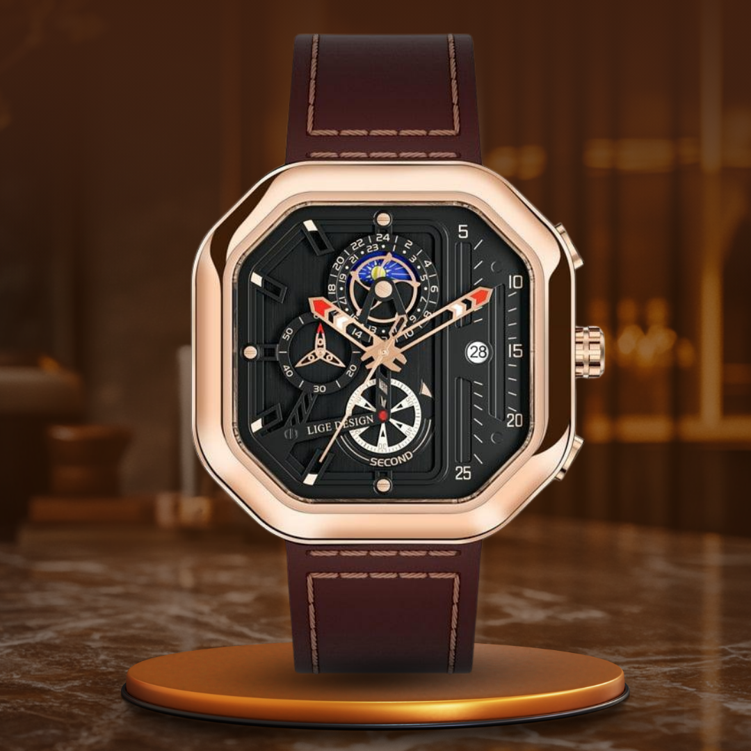 Lyxig Kvarts-Kronografklocka™ – Patina-Butik