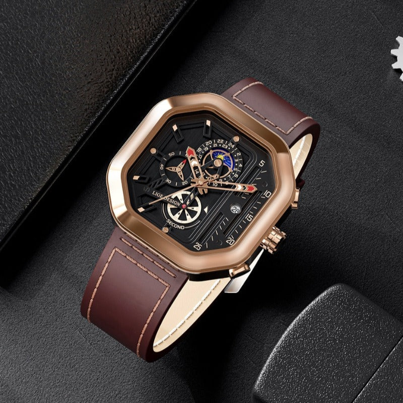 Lyxig Kvarts-Kronografklocka™ – Patina-Butik