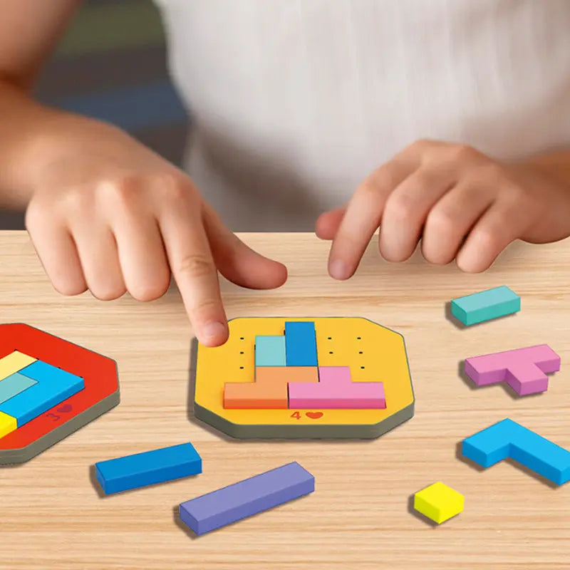 BrainyBlocks™ – Kinder-Puzzlespiel für kluge Köpfe und kreative Ideen