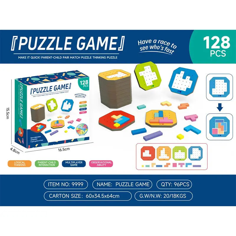 BrainyBlocks™ – Kinder-Puzzlespiel für kluge Köpfe und kreative Ideen