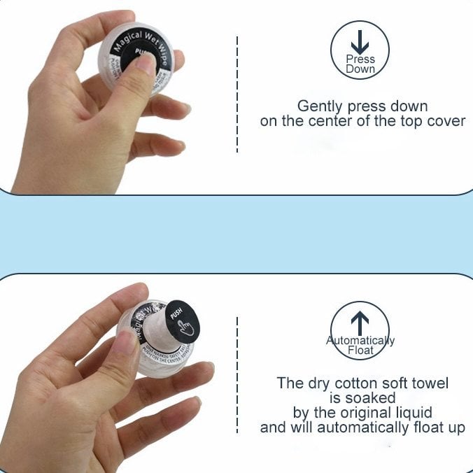 PurePop™ – Kompakte Handtücher zum Aktivieren & Reinigen (50stück)