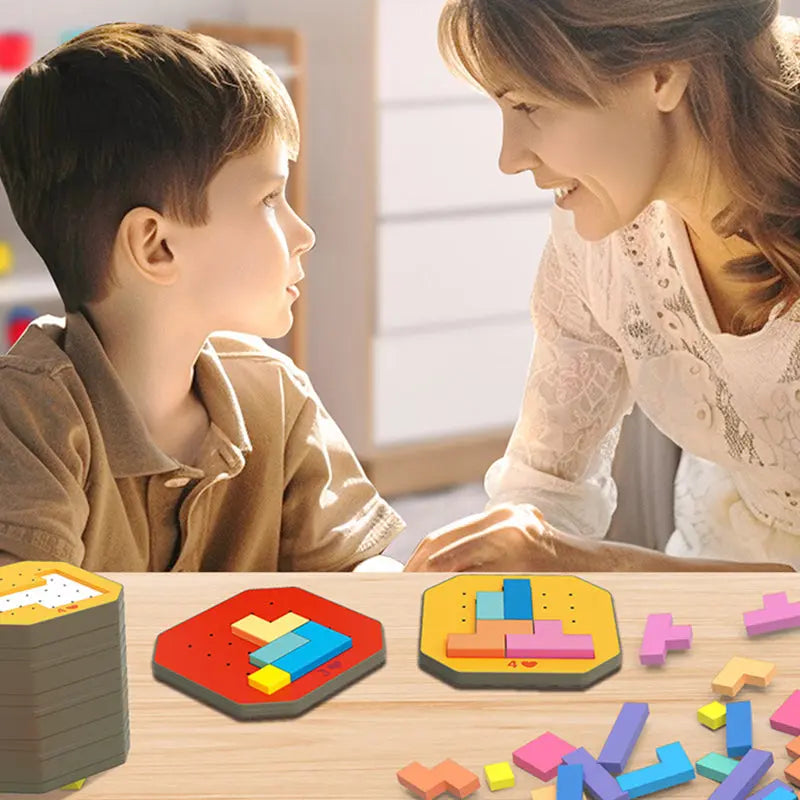 BrainyBlocks™ – Kinder-Puzzlespiel für kluge Köpfe und kreative Ideen