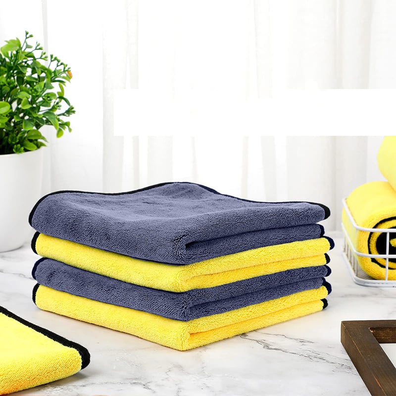 5+5 GRATIS | CarLuxPro™ – 3er-Set Premium Biltücher aus Mikrofaser-Korallfleece