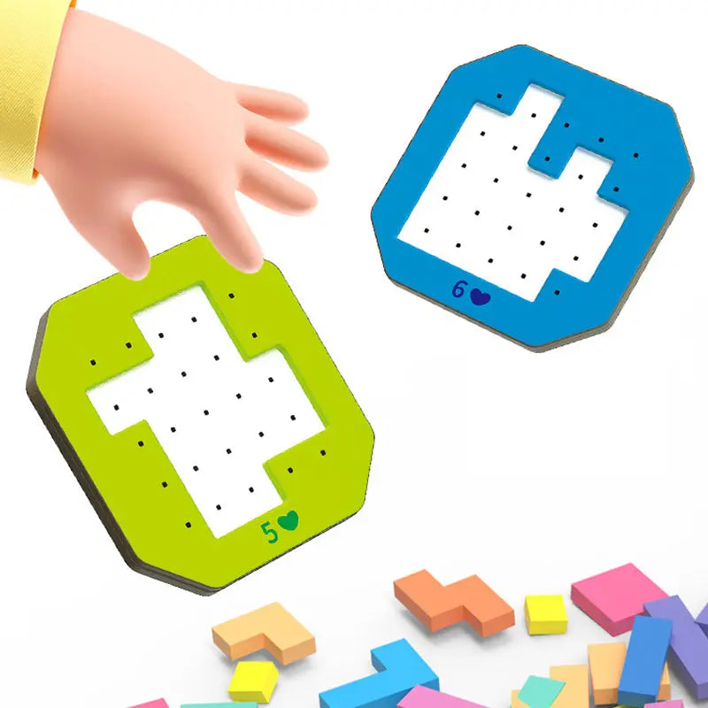 BrainyBlocks™ – Kinder-Puzzlespiel für kluge Köpfe und kreative Ideen