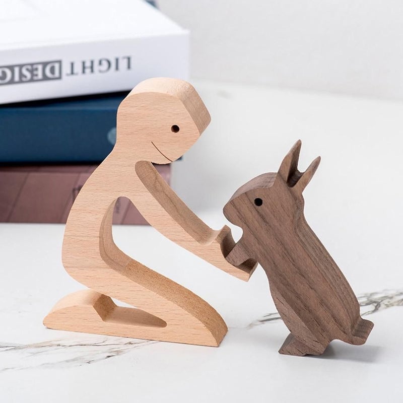 PetHarmony™ – Handgefertigte Holzskulptur für Tierliebhaber