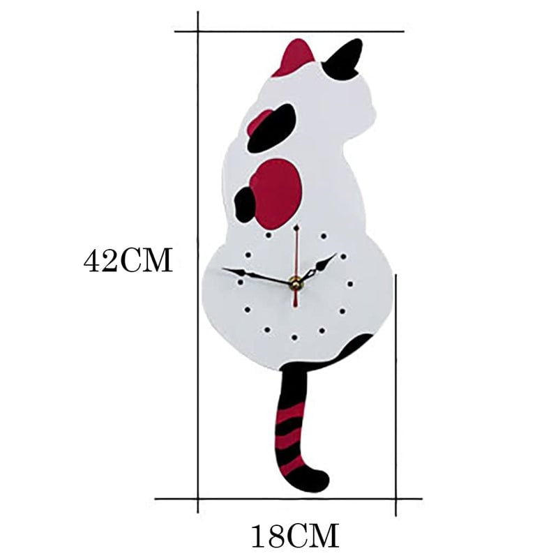 CatMotion Clock – Wanduhr mit beweglichem Katzenschwanz